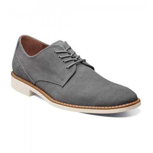Stacy Adams "Stewart" Gray Suede Shoes 24952
